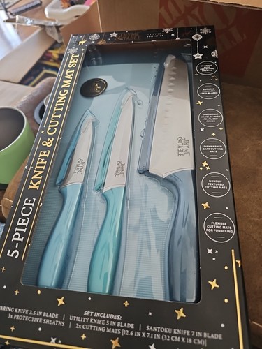 Knife and mat set thyme - mat,