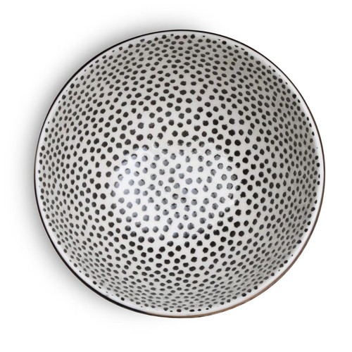 Black and white dot - black,